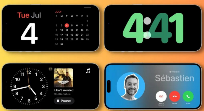 民和苹果手机维修分享iOS17横屏充电待机显示有什么好处 