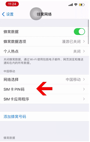 民和苹果14维修网分享如何给iPhone14的SIM卡设置密码 