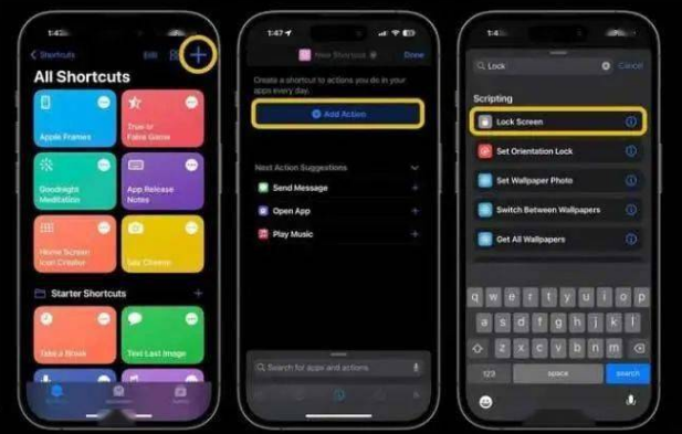民和苹果14锁屏维修店分享iPhone14升级iOS16.4后如何创建锁屏快捷方式 